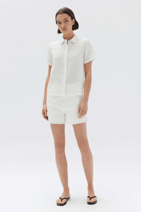 Calliope Short Sleeve Shirt - White