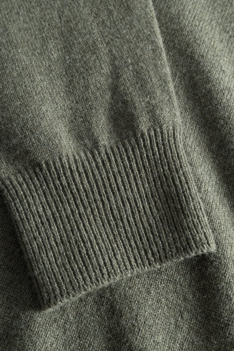 Sigfred Lambswool Sweater - Army Green