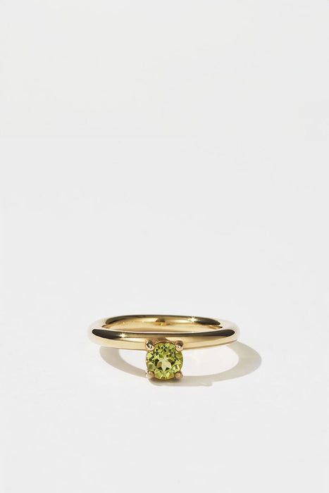 Glow Ring - Gold Plated / Peridot