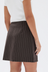 Sofia Wool Pinstripe Mini Skirt - Chestnut Stripe