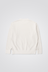 Arne Organic Brush N Logo Sweatshirt - Marble White