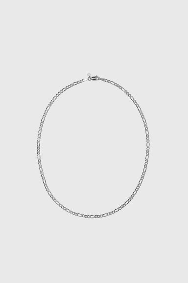 Figaro Fine Chain Necklace - Sterling Silver