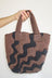 Kanagawa Puffer Bag - Brown