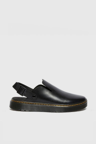 Carlson Leather Sandal - Black Lusso