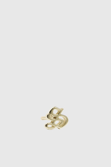 Capital Letter Stud - Gold Plated
