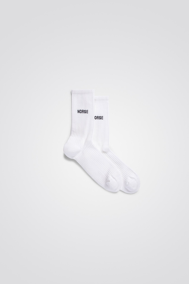 Bjarki Logo Sport Sock - White