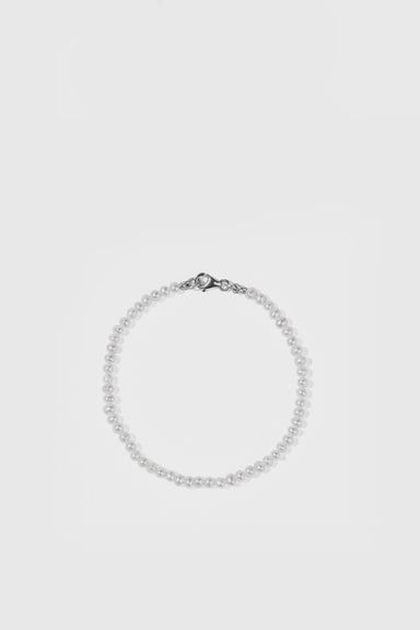 Micro Pearl Bracelet - Sterling Silver