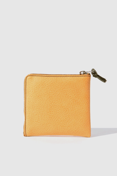 Double Zip Wallet - Tan / Olive