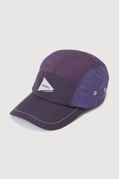 Gramicci x and wander Patchwork Wind Cap - Multi Purple