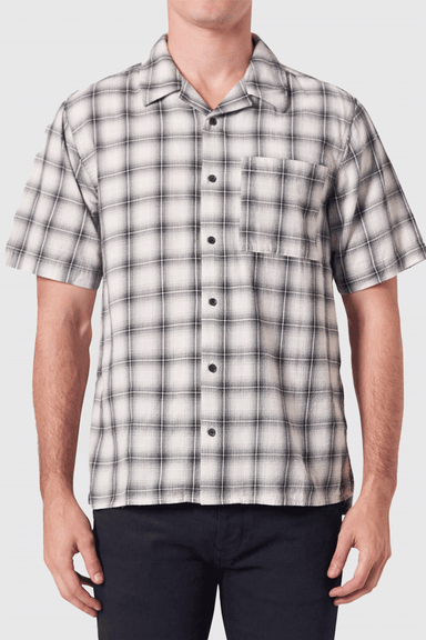 Curtis SS Check Shirt -  Washed Stone