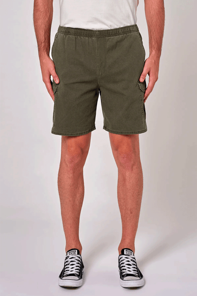 Tradie Cargo Short - Faded Army