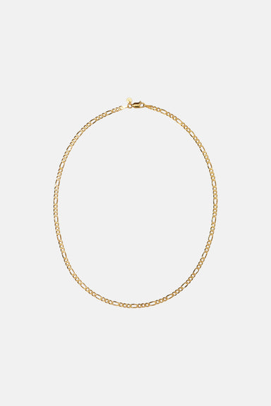 Figaro Fine Chain Necklace - Gold Plated