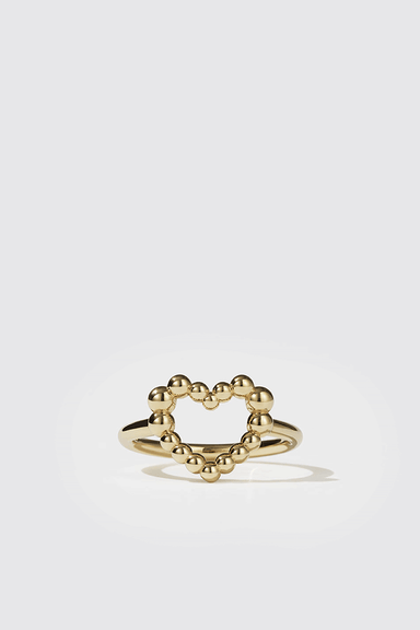 Fizzy Heart Ring - Gold Plated