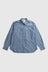 Falster Chambray Oversize Shirt - Dark Blue