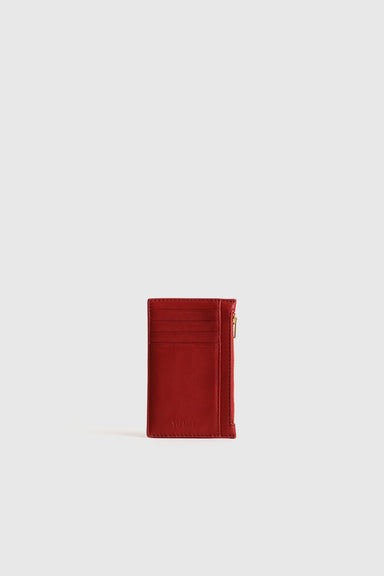 Frank Cardholder - Lobster Red Lambskin