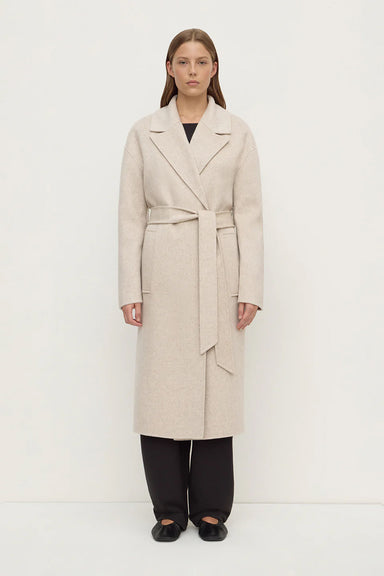 Ivy Wool Coat - Oat Marle