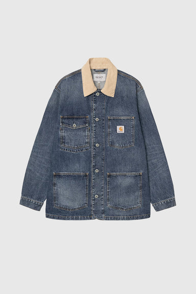 Warren Chore Coat - Blue / Dusty Hamilton Brown