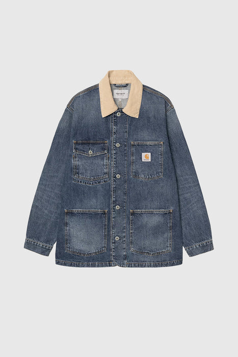 Warren Chore Coat - Blue / Dusty Hamilton Brown