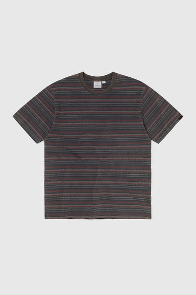TNT Gramicci Faded Striped Tee - Charcoal