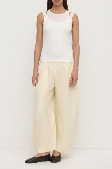 Lola Barrel Pant - Vanilla