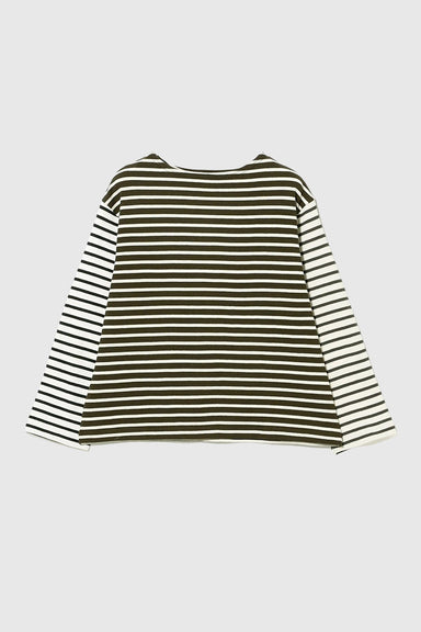 Elbow Patch Basque Long-sleeve T-Shirt - BD CRZ