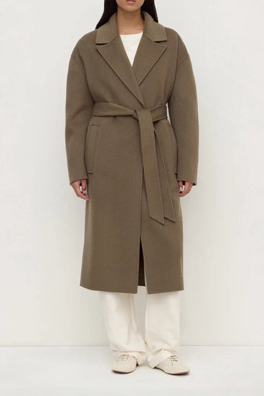 Ivy Wool Coat - Dark Sage