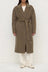 Ivy Wool Coat - Dark Sage