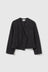 Cotton Twill Cropped Jacket - Blue Black