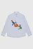 Orange Oxford Shirt - Blue / Cream