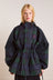 Liu Raincoat - Navy Check