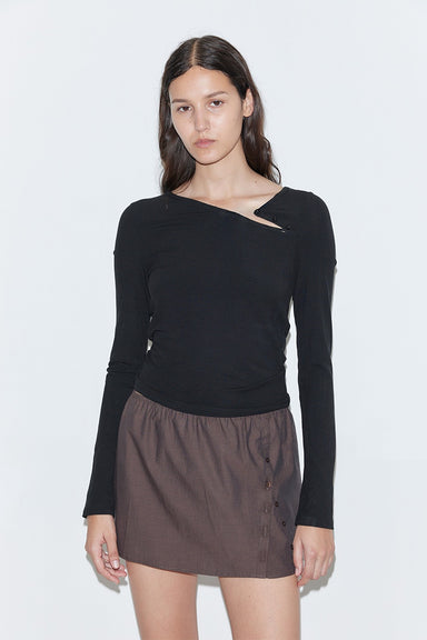 Multi Button Top - Black