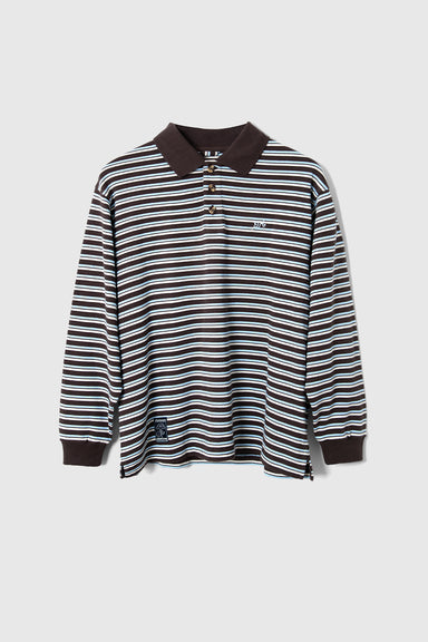 Remie Rugby - Choc/Blue Stripe