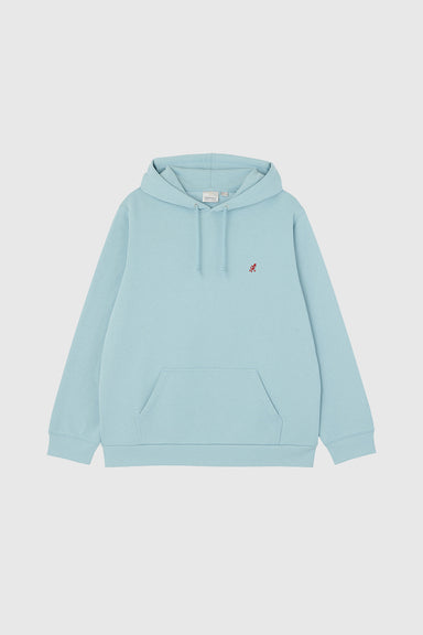 One Point Hooded Sweatshirt - Stone Blue