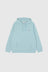 One Point Hooded Sweatshirt - Stone Blue