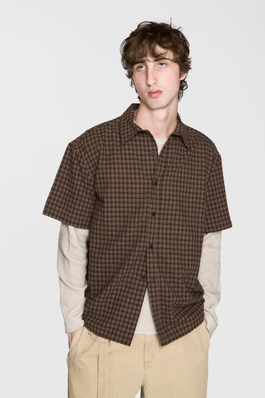 Hold SS Shirt - Brown Check