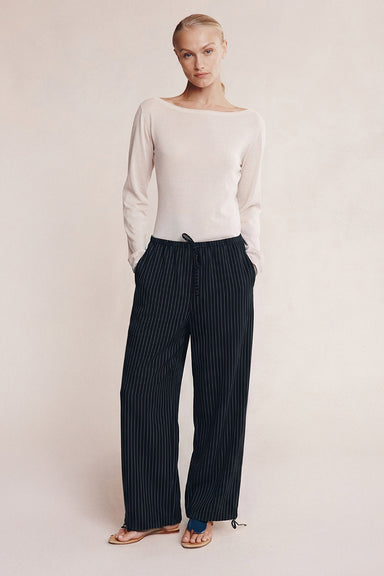 Fatima Pant - Black Stripe