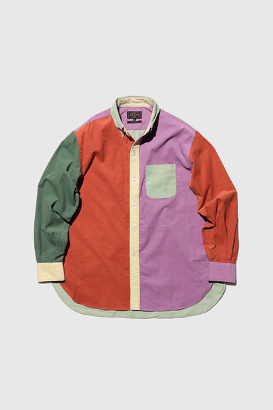 B.D. Corduroy Panel Shirt - Orange