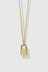 Locked Charm Necklace - Gold Plated