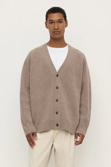 Jed Wool Blend Cardigan - Sable Marle