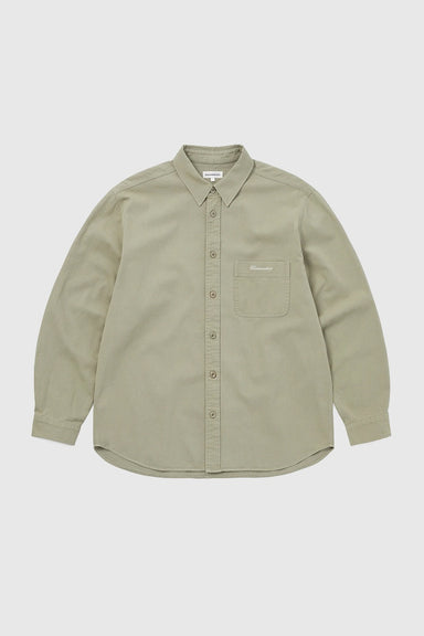 Washed Twill Shirt - Stone