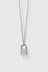 Locked Charm Necklace - Sterling Silver