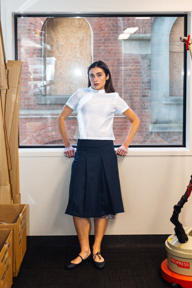 Everything Works Out Pleat Skirt - Checks