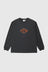 Flames L/S Tee - Vintage Black