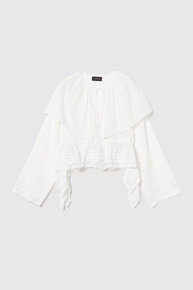 Lacedrape Blouse - Ivory
