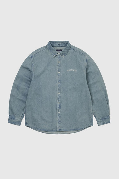 Washed Denim Shirt - Washed Blue