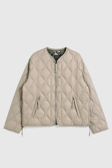 Soft Shell Military M65 Liner W-Zip Short Down Jacket - G.Beige