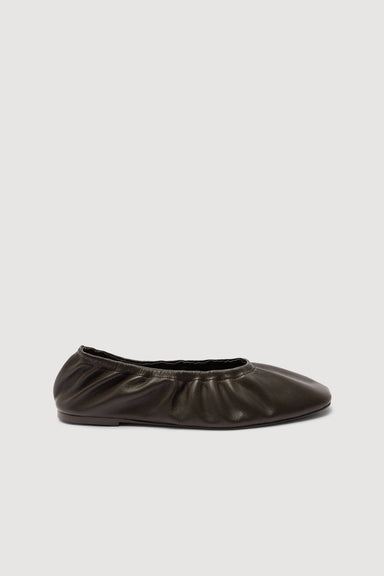 Marion Leather Ballet Flat - Ganache