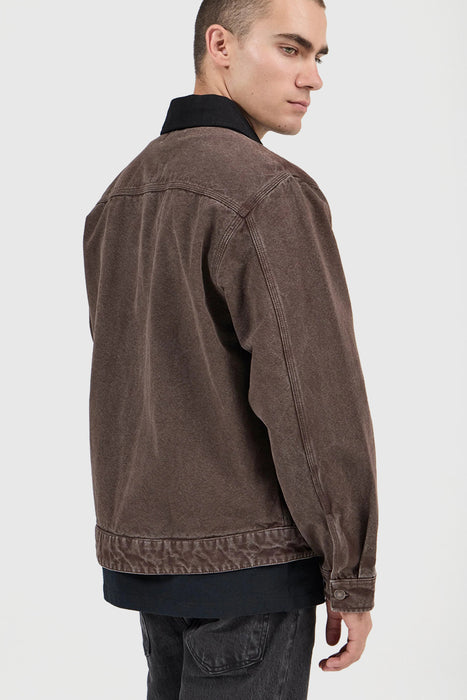 Nailhead Miner Jacket - Dark Brown