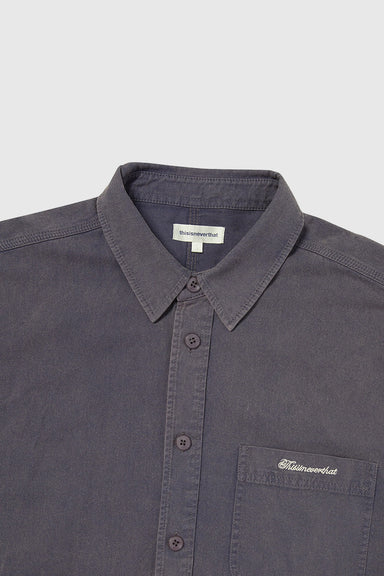 Washed Twill Shirt - Navy