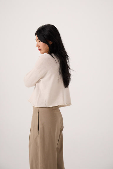 Doll's Reversible Cardigan - Ivory